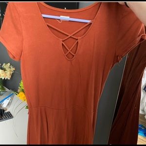 Hollister orange dress